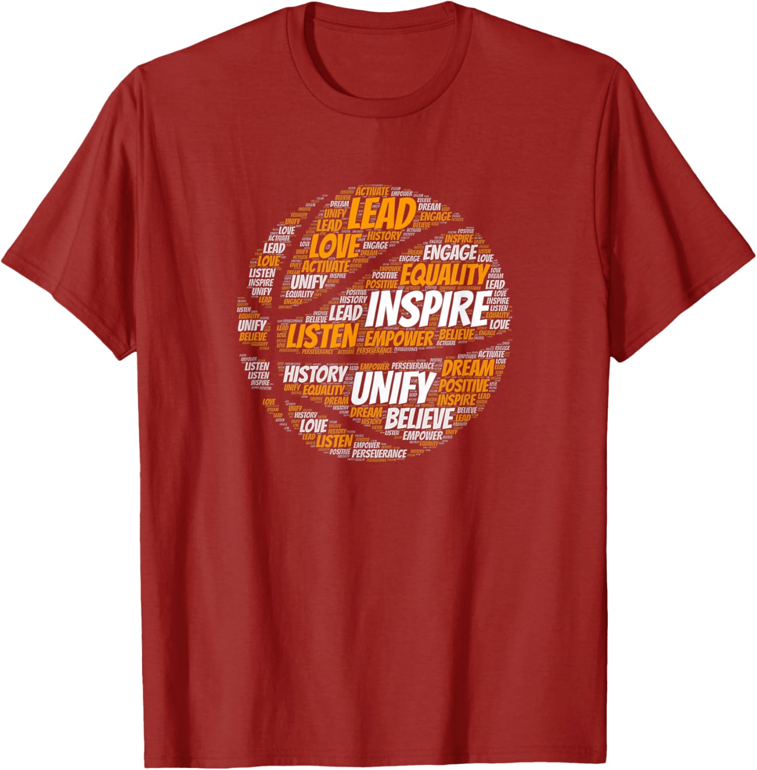 Motivational Quote Basketball Inspiring Words T-Shirt