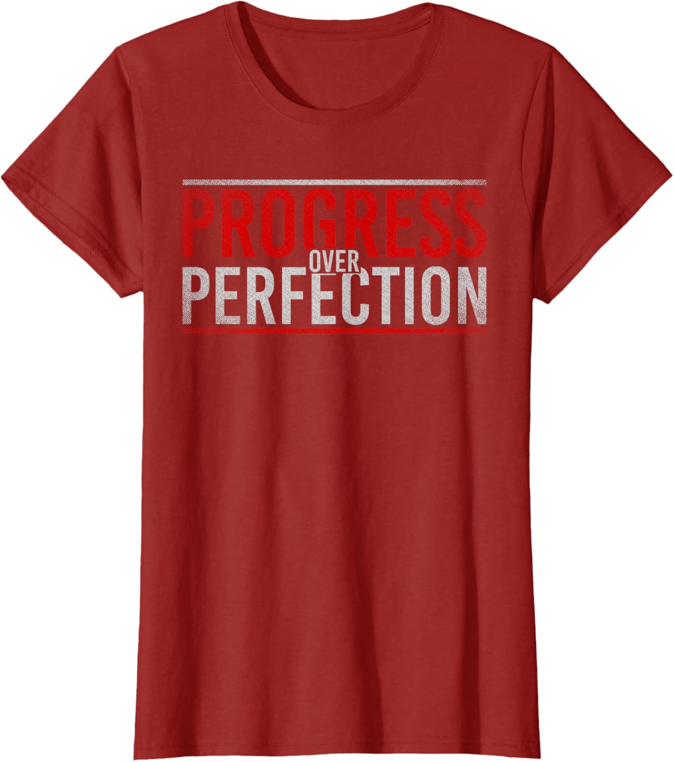 Progress Over Perfection Motivational T-Shirt
