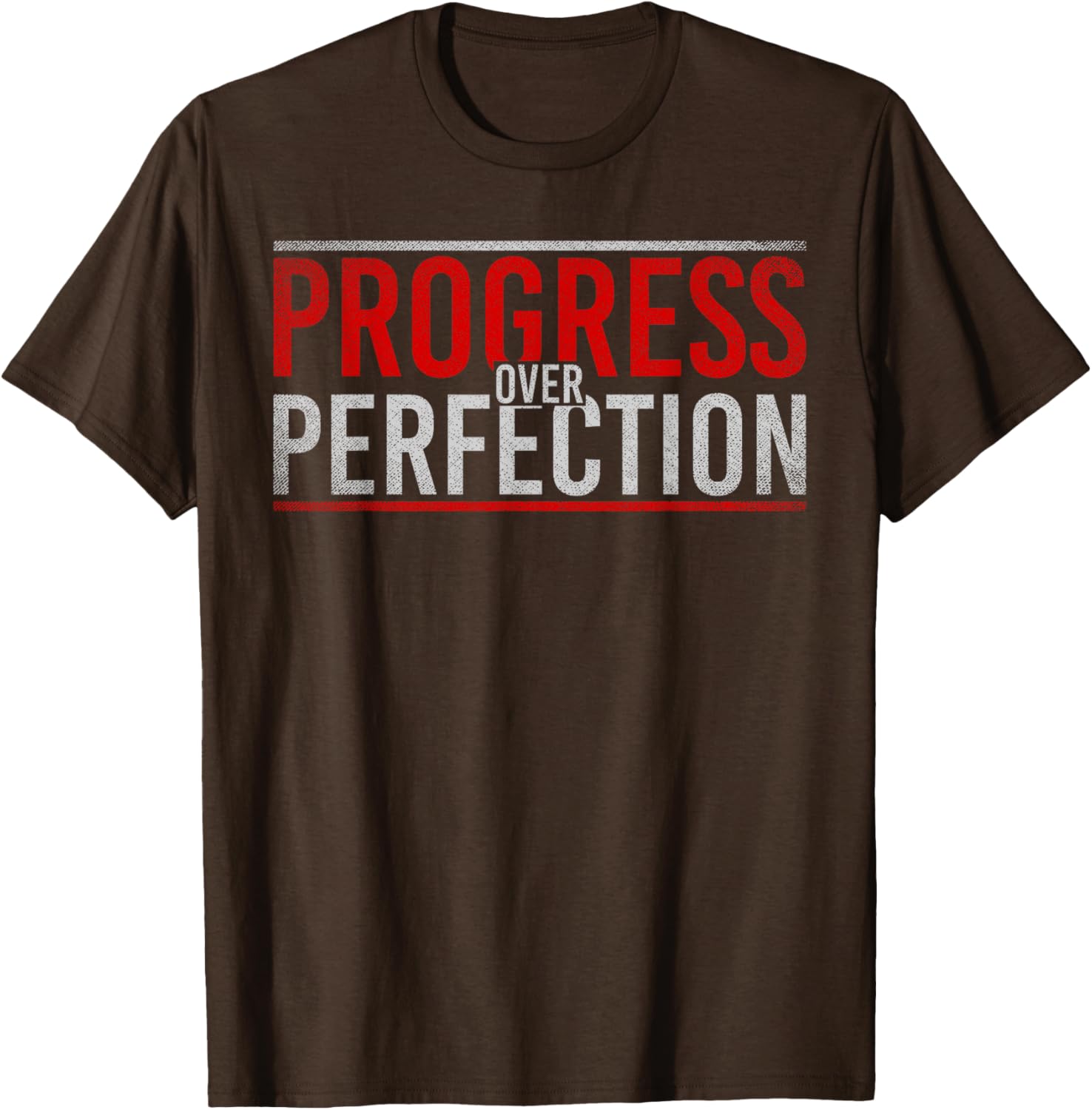 Progress Over Perfection Motivational T-Shirt