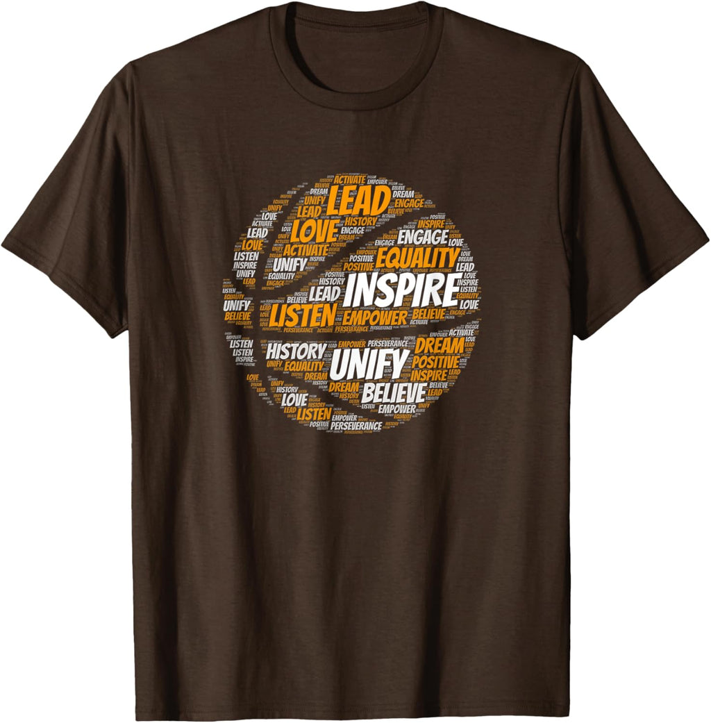 Motivational Quote Basketball Inspiring Words T-Shirt