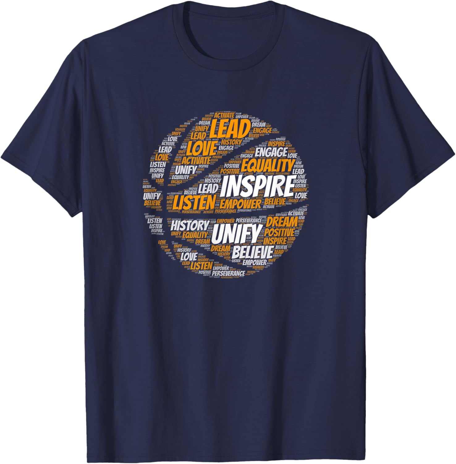 Motivational Quote Basketball Inspiring Words T-Shirt