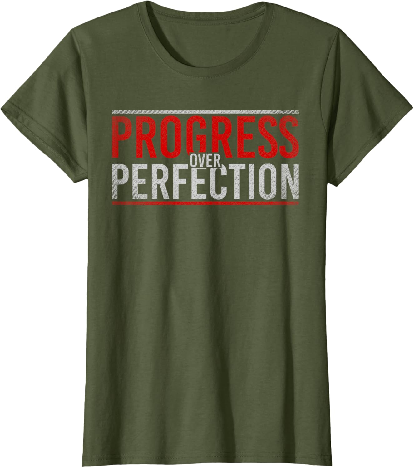 Progress Over Perfection Motivational T-Shirt