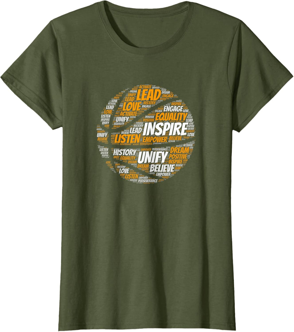 Motivational Quote Basketball Inspiring Words T-Shirt