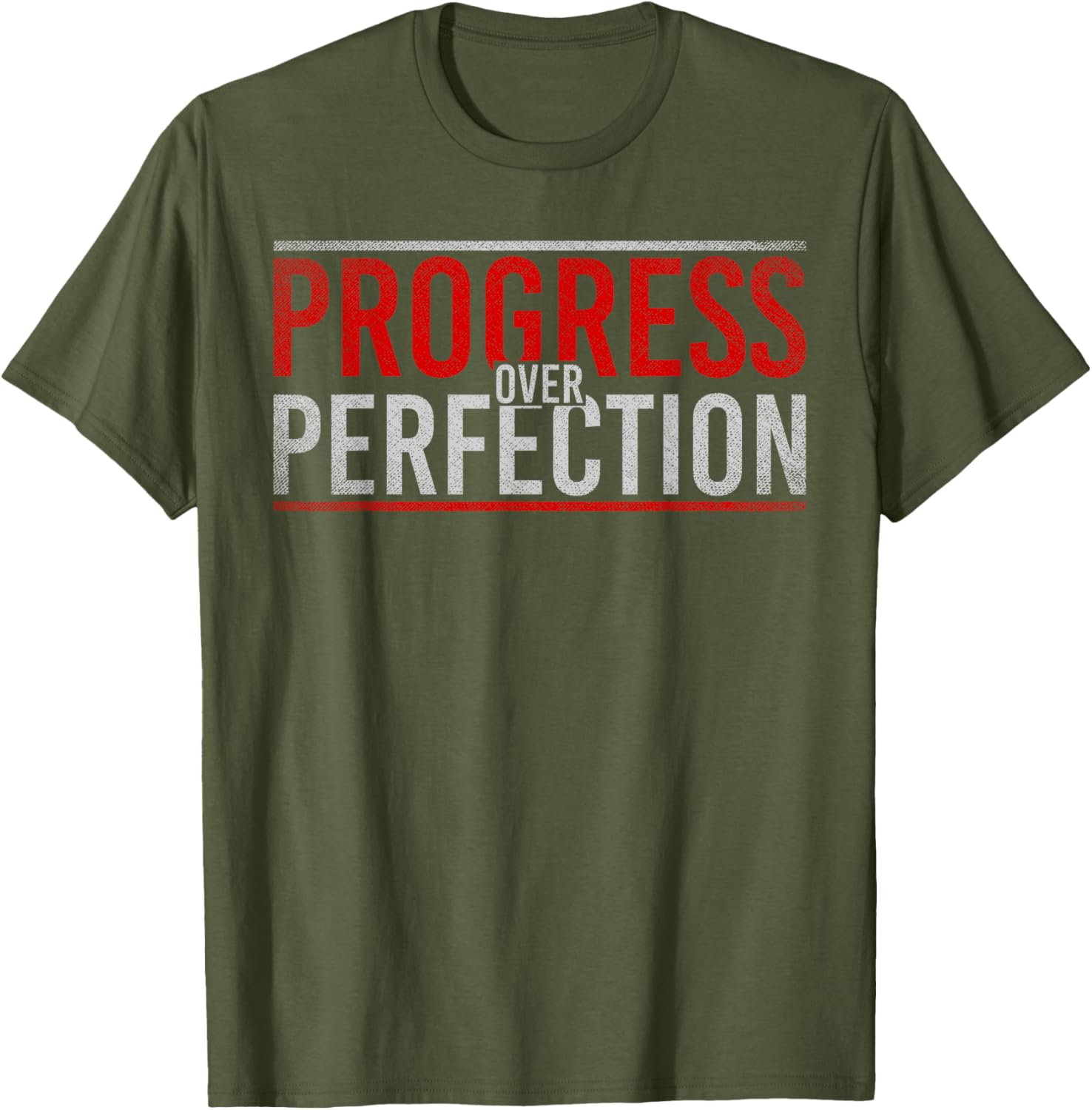 Progress Over Perfection Motivational T-Shirt