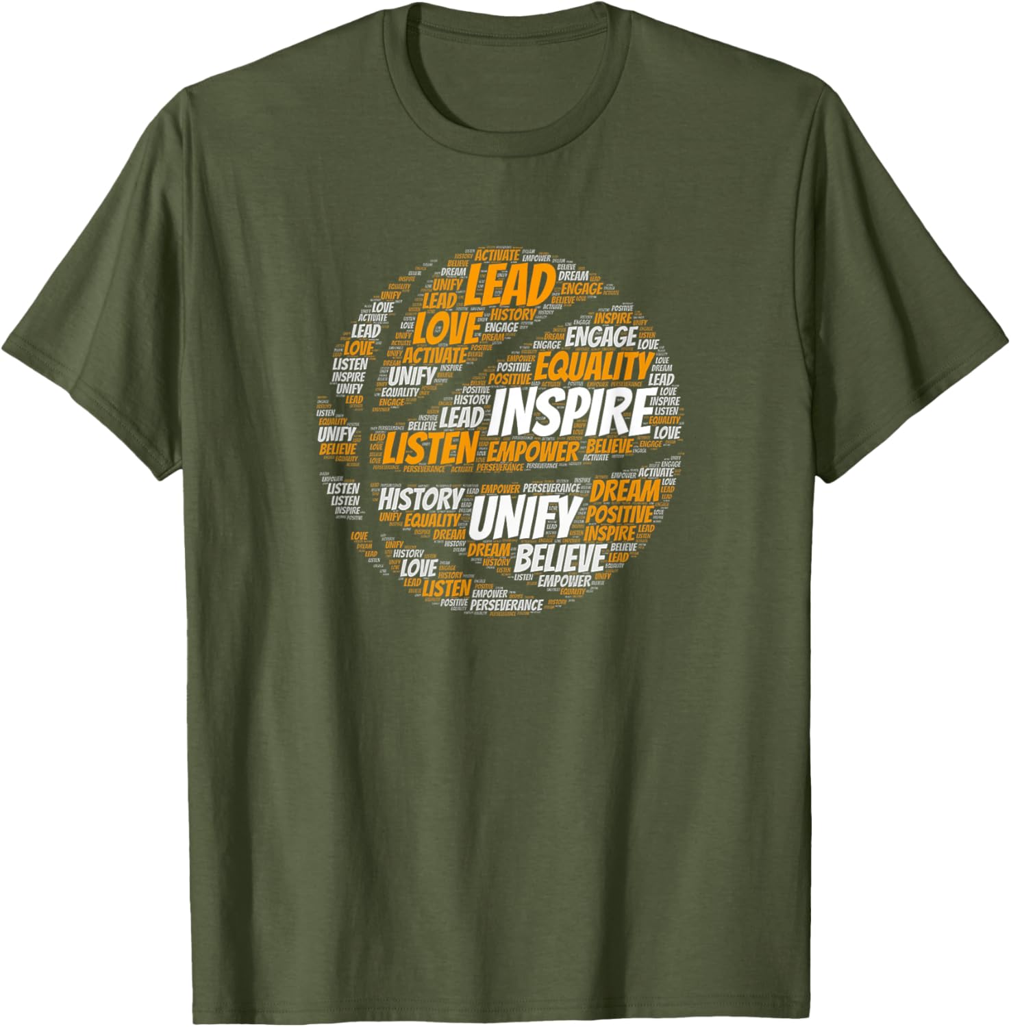 Motivational Quote Basketball Inspiring Words T-Shirt
