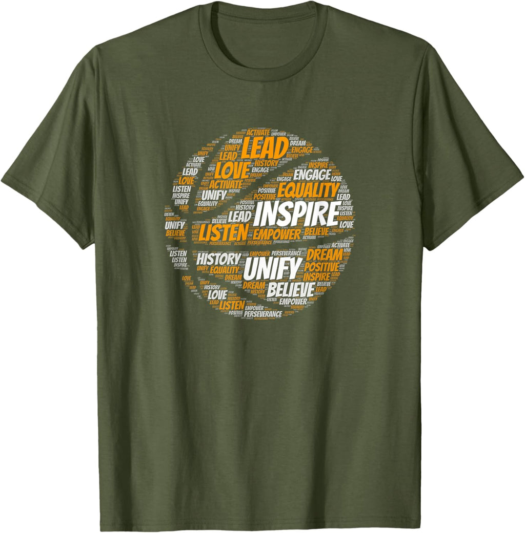 Motivational Quote Basketball Inspiring Words T-Shirt