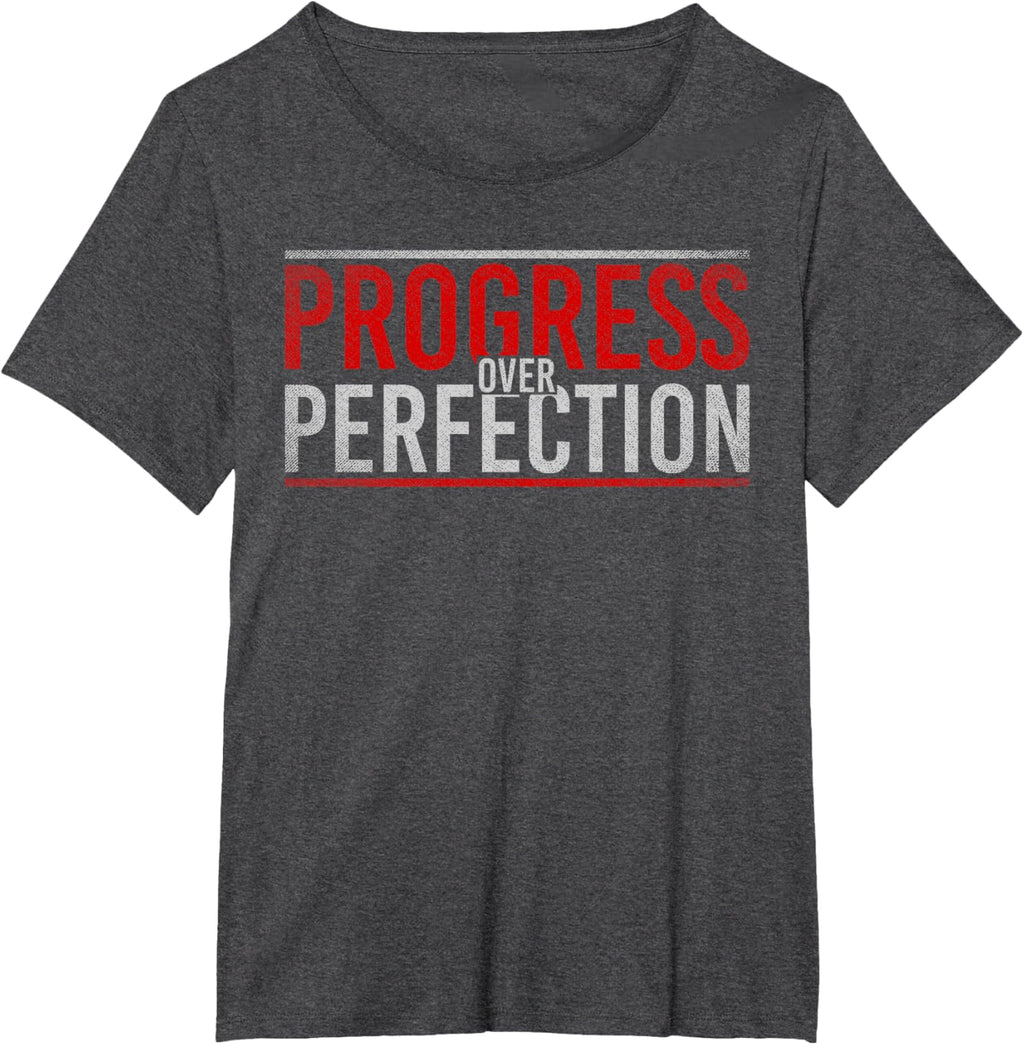 Progress Over Perfection Motivational T-Shirt