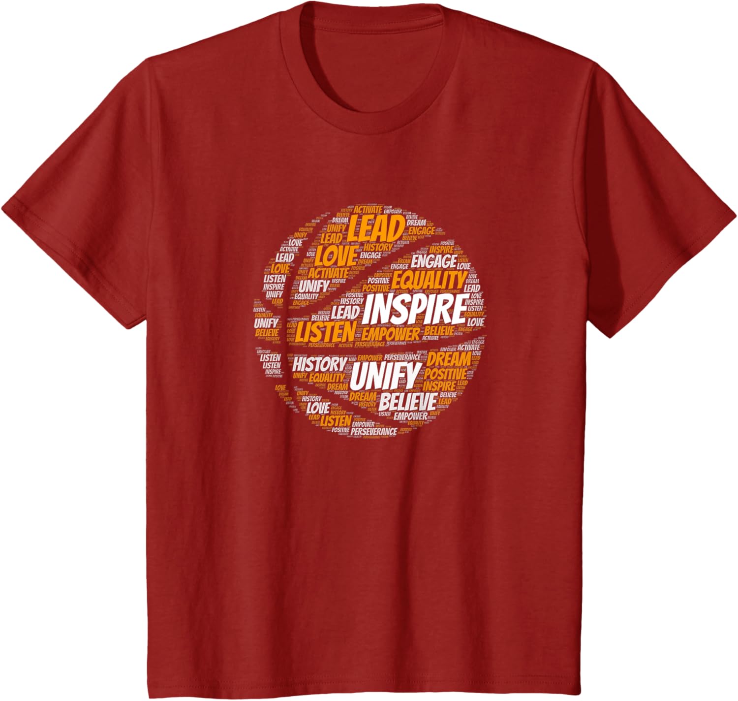Motivational Quote Basketball Inspiring Words T-Shirt
